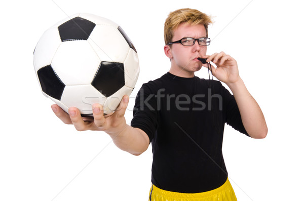 Stock photo: Funny man in sports concept