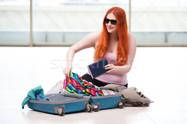 年輕女子 旅行 假期 女子 袋 商業照片 © Elnur