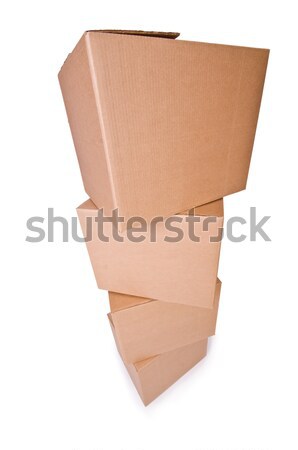 Carton boxes isolated on the white background Stock photo © Elnur
