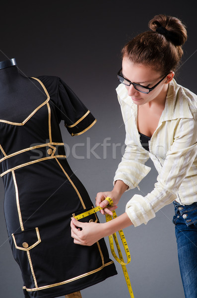 Frau Schneider arbeiten Kleidung Mode Arbeit Stock foto © Elnur