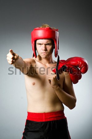 Funny soldier in military concept Stock photo © Elnur