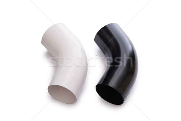 Stock photo: Pipe connector isolated on the white