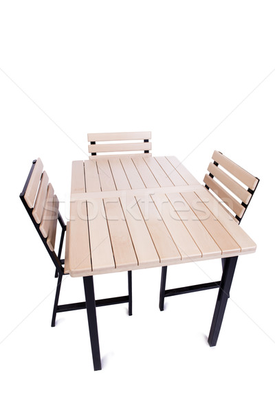 Table furniture isolated on the white Stock photo © Elnur