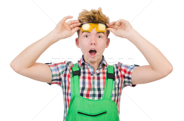 Industrial worker isolated on the white background Stock photo © Elnur