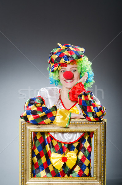 商业照片: 小丑 · 镜框 · 滑稽 · 微笑 · 乐趣 · 照片