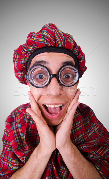 Funny scotsman isolated on the white Stock photo © Elnur