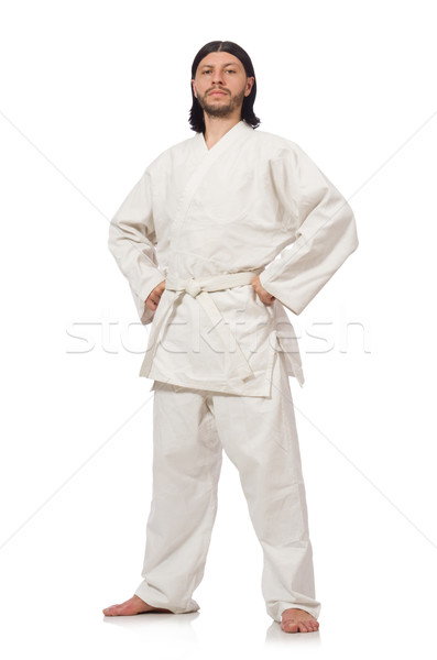 Karate fighter isolated on white Stock photo © Elnur