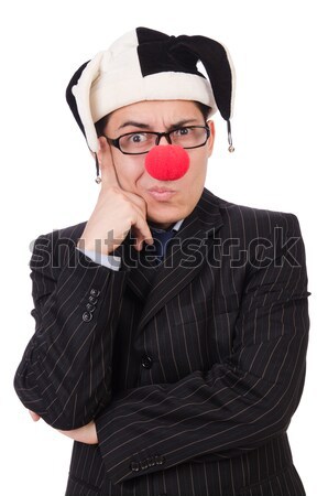 Stock photo: Nun isolated on the white background