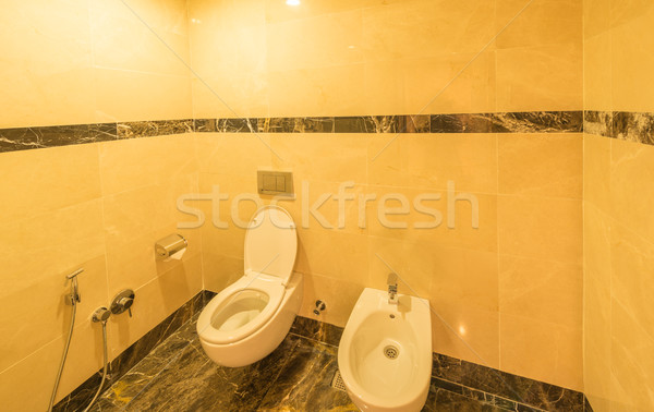 Toaletă modern design interior proiect acasă hotel Imagine de stoc © Elnur