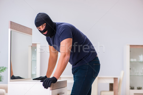 Robber wearing balaclava stealing valuable things Stock photo © Elnur