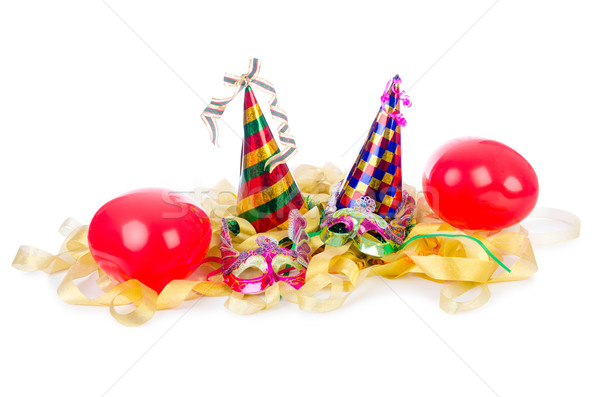 Party items on the white Stock photo © Elnur