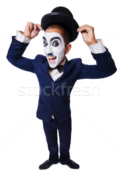Funny man with face paint Stock photo © Elnur