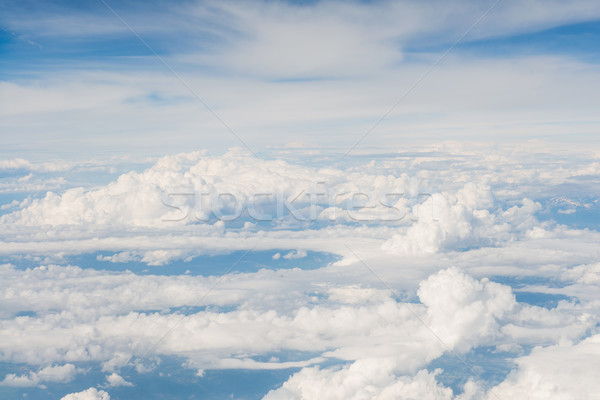 Cloudscape of bright blue sky Stock photo © Elnur