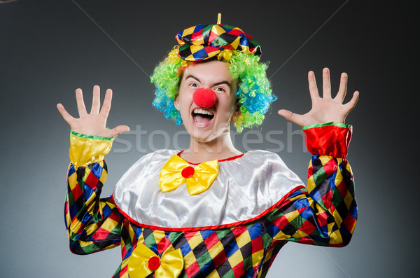 Stock photo: Funny clown in humor concept