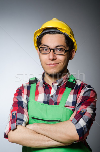 Industrielle travailleur isolé blanche affaires homme [[stock_photo]] © Elnur