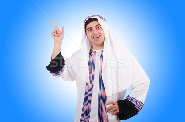 Young arab man isolated on white Stock photo © Elnur