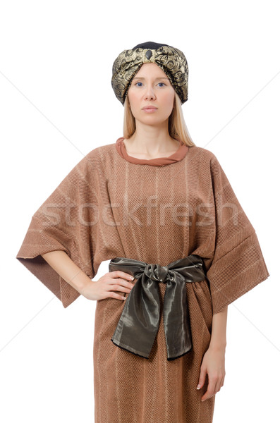 Woman in traditional arabian costume isolated on white Stock photo © Elnur