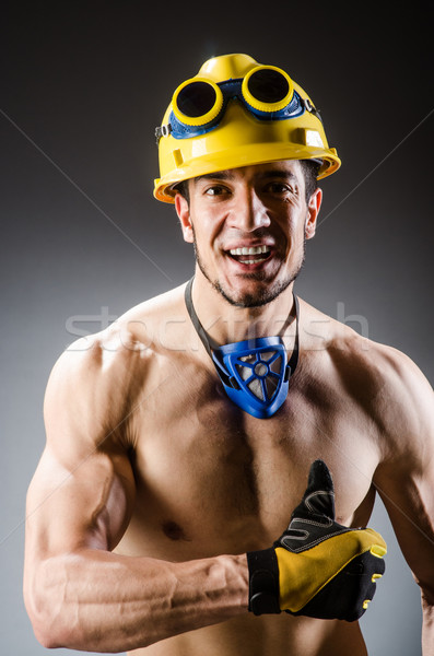 мышечный строителя человека инструменты строительство гол Сток-фото © Elnur