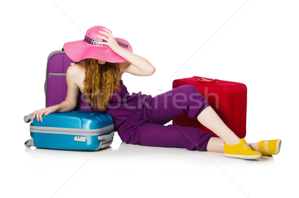 Travelling tourism concept isolated on white Stock photo © Elnur