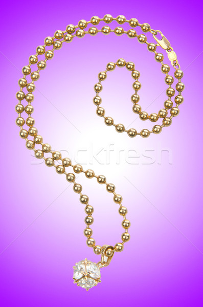 [[stock_photo]]: Collier · isolé · blanche · résumé · fond · bande