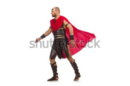 Gladiator Hammer isoliert weiß Mann Hintergrund Stock foto © Elnur