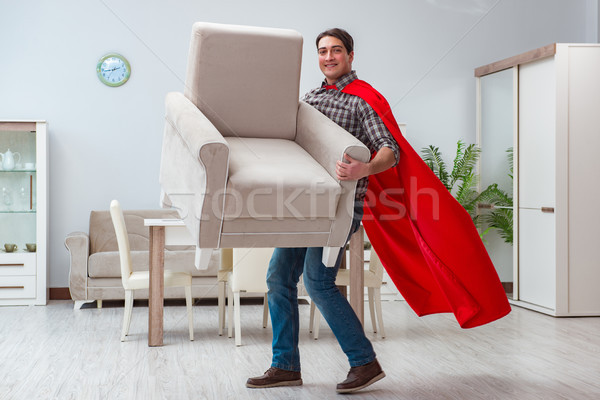 Super hero cleaner working at home Stock photo © Elnur