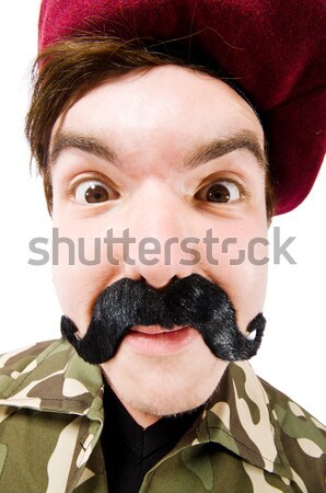 Stock fotó: Vicces · katona · katonaság · férfi · háttér · háború
