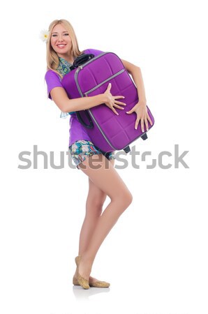Woman preparing for travel on summer vacation Stock photo © Elnur