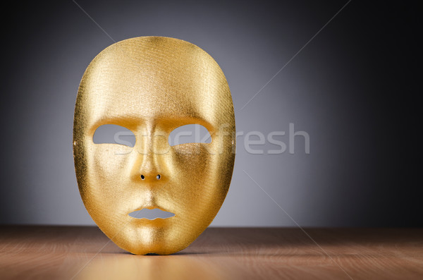Maska ciemne twarz tle teatr twarze Zdjęcia stock © Elnur