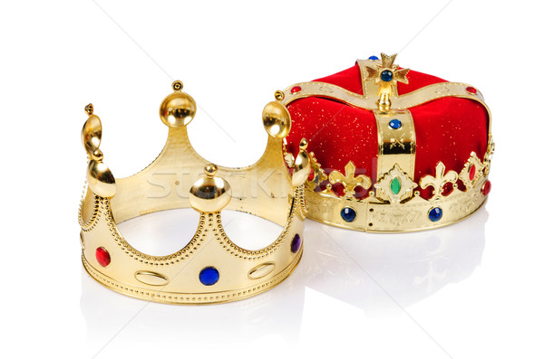 商业照片: 王·冠· 孤立 ·白· 首饰 · 宝石