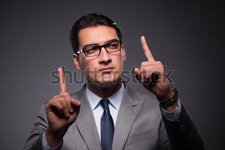 Badly beaten businessman isolated on white Stock photo © Elnur