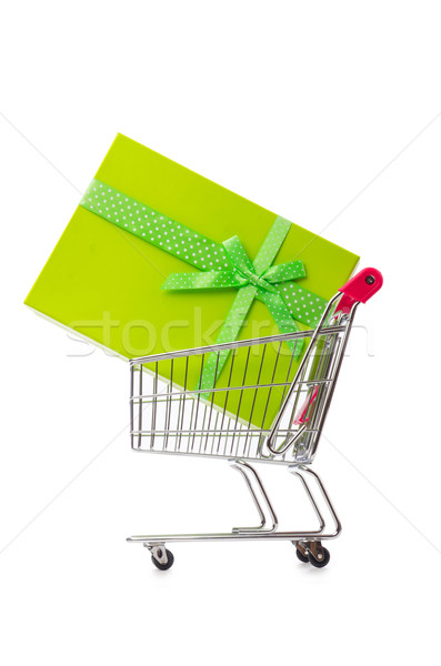 Cart in holiday shopping concept Stock photo © Elnur
