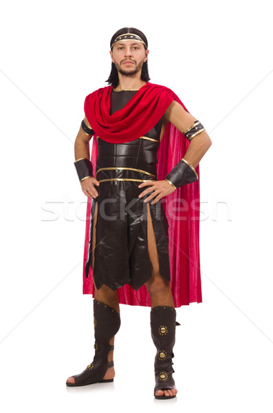 Gladiator isolé blanche homme vêtements chevalier [[stock_photo]] © Elnur