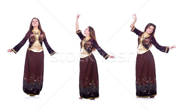 Young lady dancing traditional azeri dance Stock photo © Elnur