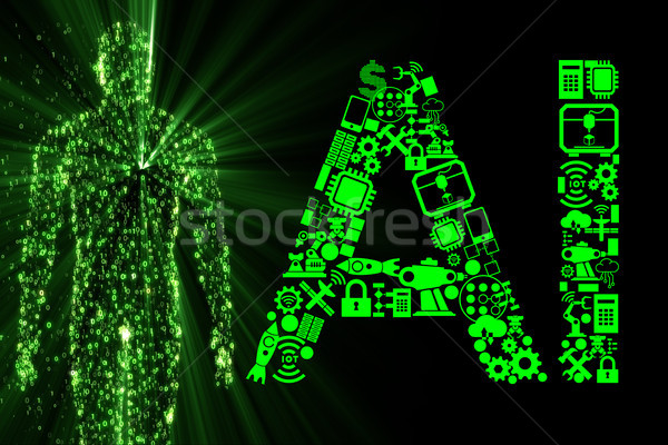 Stockfoto: Moderne · computer · abstract · technologie