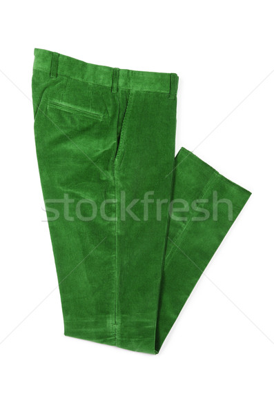 Pantaloni isolato bianco sfondo verde colore Foto d'archivio © Elnur