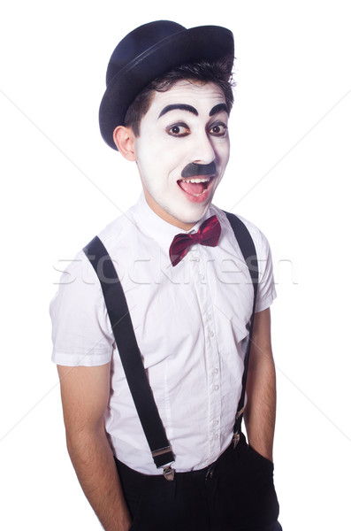 Personification of Charlie Chaplin on white Stock photo © Elnur