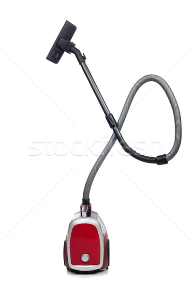 吸塵器 孤立 白 家 紅色 電動 商業照片 © Elnur
