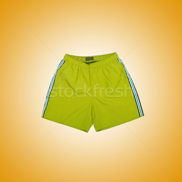 Homme short gradient homme fond été [[stock_photo]] © Elnur