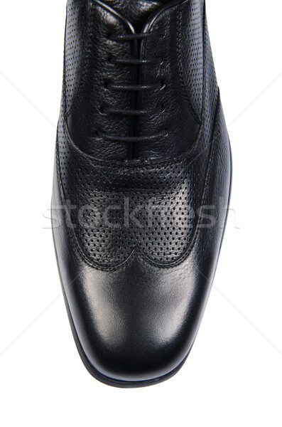 Ponta masculino sapatos isolado branco homem Foto stock © Elnur