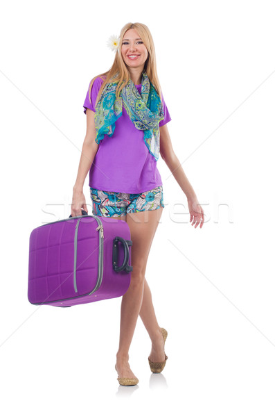 Woman preparing for travel on summer vacation Stock photo © Elnur