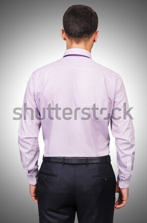 Mannelijk model shirt geïsoleerd witte model winkelen Stockfoto © Elnur
