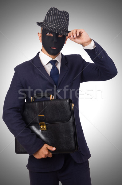 Man with mask isolated on white Stock photo © Elnur