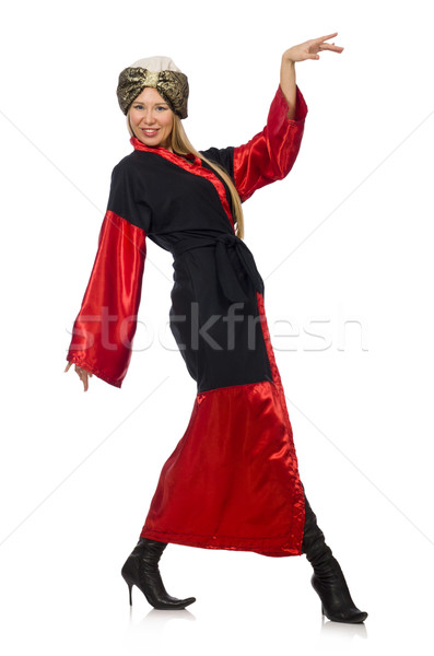 Stock photo: Female magician isolated on white