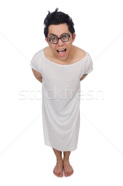 Funny man suffering from mental disorder Stock photo © Elnur