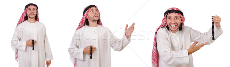 Arab man isolated on white background Stock photo © Elnur