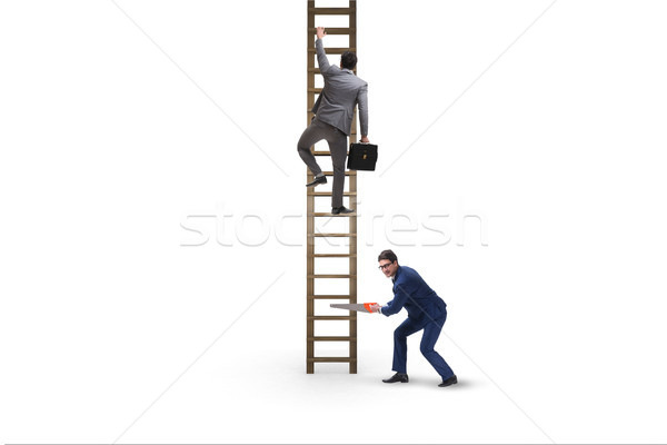 Business unethical competition concept with businessmen Stock photo © Elnur