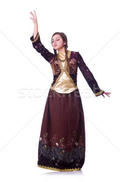 Young lady dancing traditional azeri dance Stock photo © Elnur