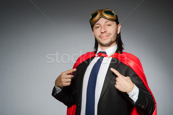 Superman concept with man in red cover Stock photo © Elnur