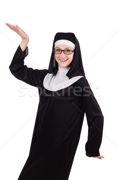 Young nun isolated on the white background Stock photo © Elnur